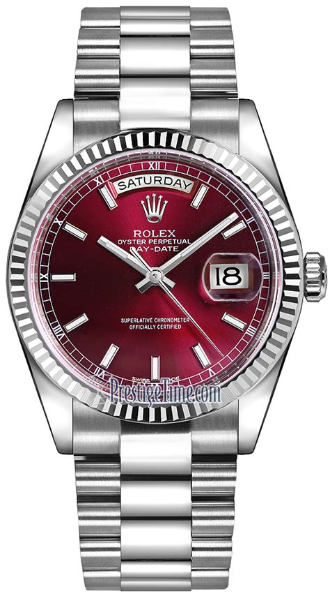 rolex day date president red